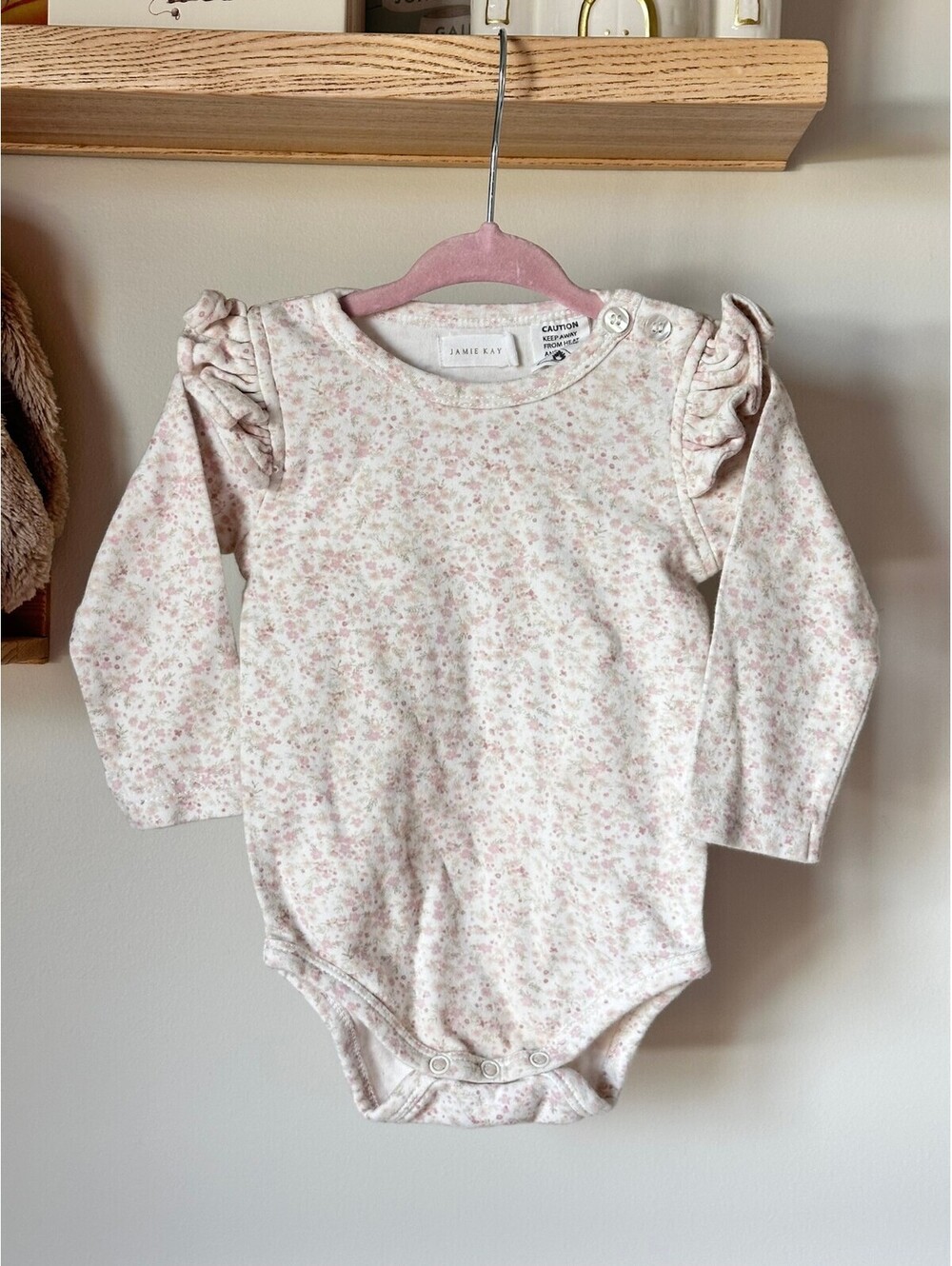 Jamie Kay Hana Floral Frill Bodysuit Sz 1Y